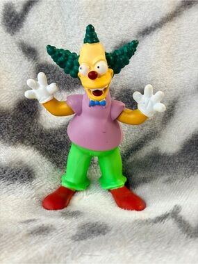 The Simpsons (2007) - Krusty The Clown - 4” Hard Plastic Figurine.